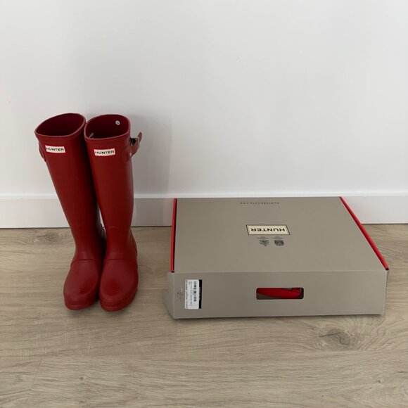 red Hunter boots original tall size US 5 - Picture 3 of 7